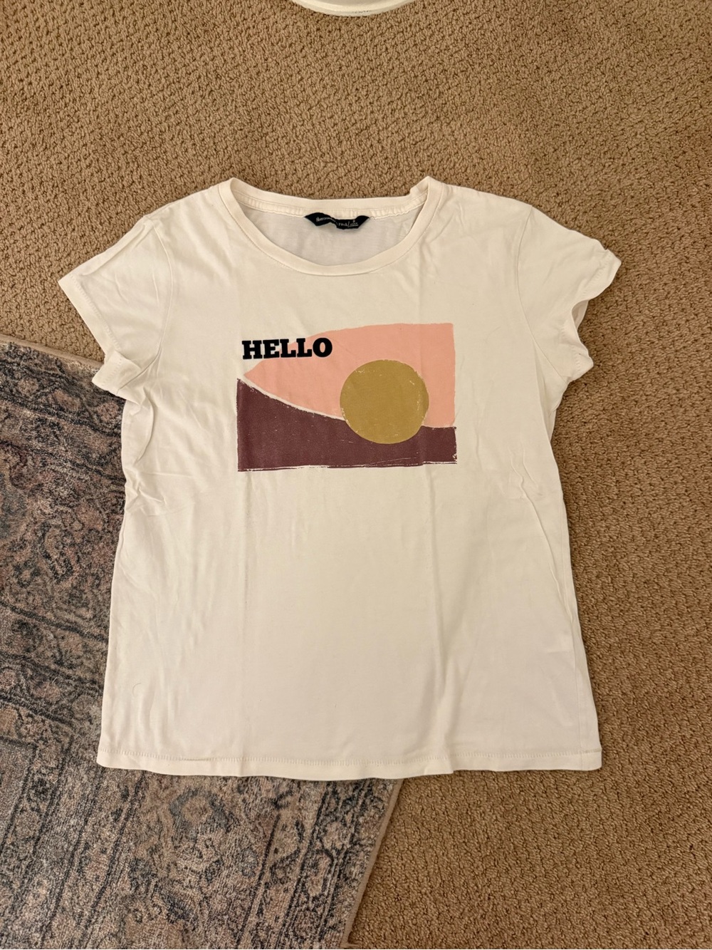 Hollister Hello Graphic Short Sleeve Tee - White